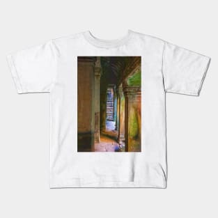 Columns Within Bayon Temple Kids T-Shirt
